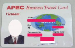 thẻ doanh nhân APEC